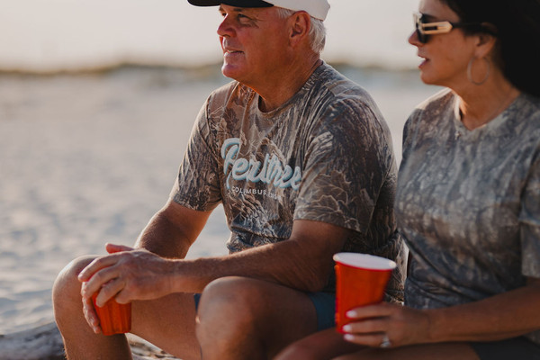 Unisex Blue Realtree Columbus Georgia Faded Camo Shirt | Realtree Xtra Grey