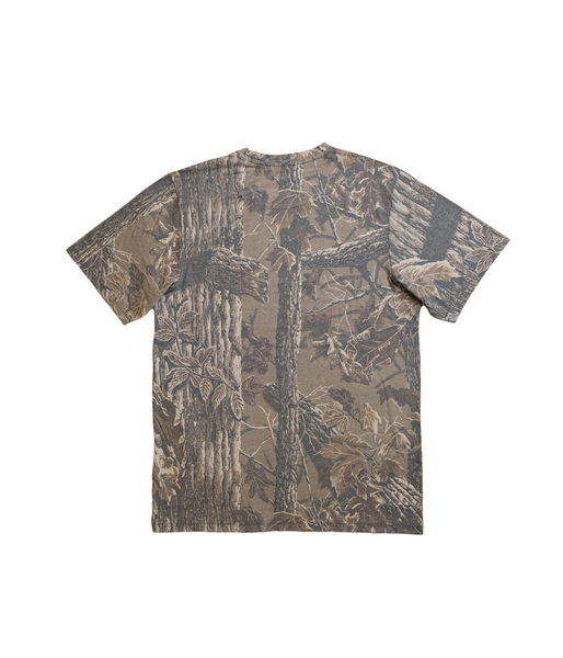 Unisex Realtree Camouflage Pink Vintage Script Faded Camo Shirt