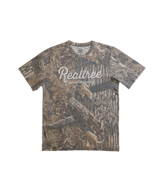 Unisex Brown Realtree Columbus Georgia Faded Camo Shirt | Realtree Xtra Grey
