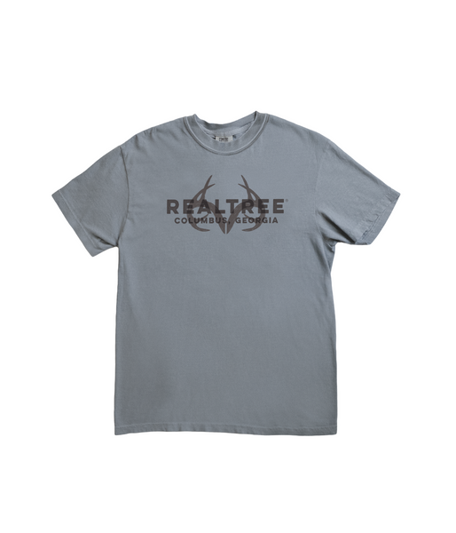 Unisex Realtree Logo Comfort Colors Gray Shirt