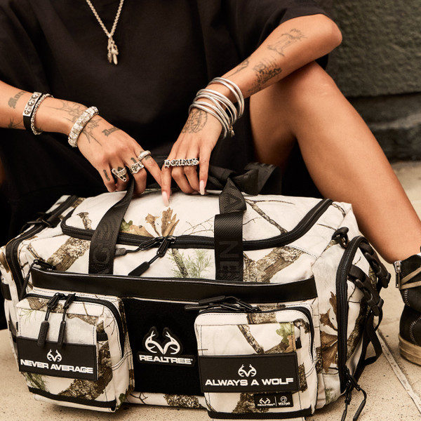 WOLFpak 30L Perfect Camo Duffle Bag | Realtree APX Snow