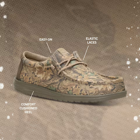 Hey Dude Unisex Wally Camo Shoes | Realtree Advantage Classic