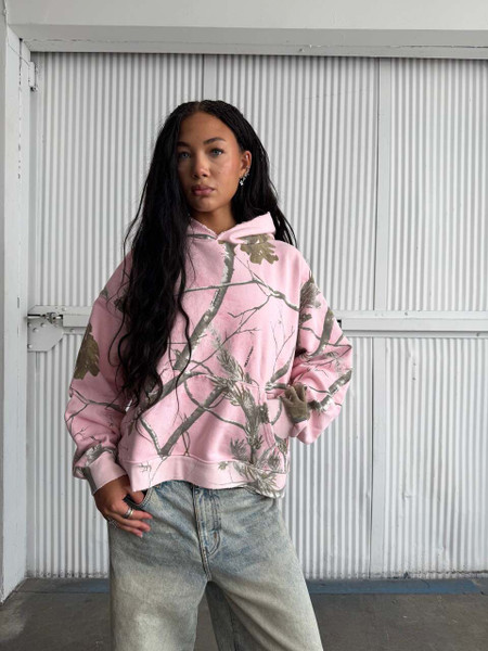 Aged Ivy Unisex Pink Camo Hoodie | Realtree APX