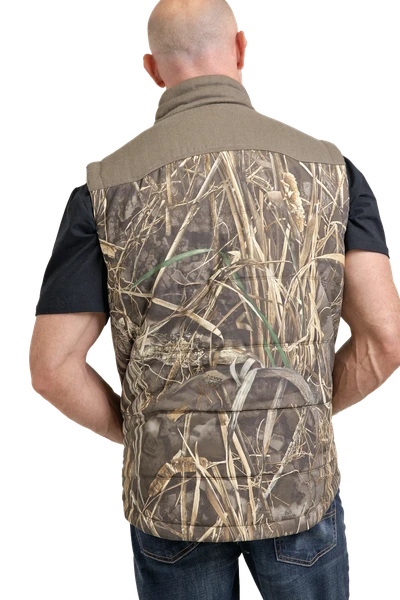 Men's Camo Puffer Vest in MAX-7