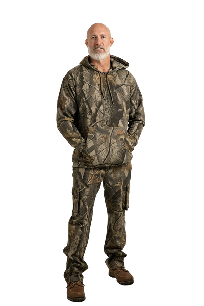 Men's Cotton Poly Hunting Hoodie in Realtree Hardwoods