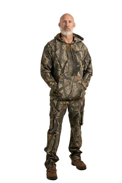 Men's Cotton Poly Hunting Hoodie in Realtree Hardwoods