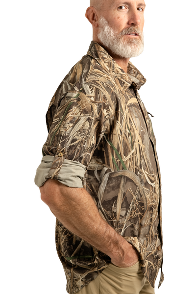Men's Button Down Long Sleeve Hunting Shirt | Realtree MAX-7