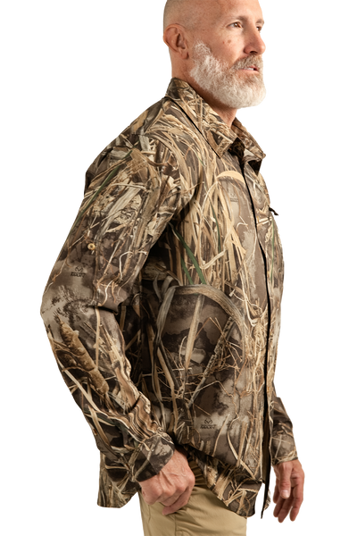 Men's Button Down Long Sleeve Hunting Shirt | Realtree MAX-7
