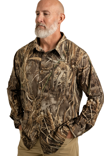 Men's Button Down Long Sleeve Hunting Shirt | Realtree MAX-7