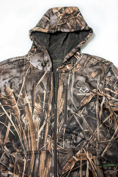 Men's High Pile Camo Jacket in Realtree MAX-7