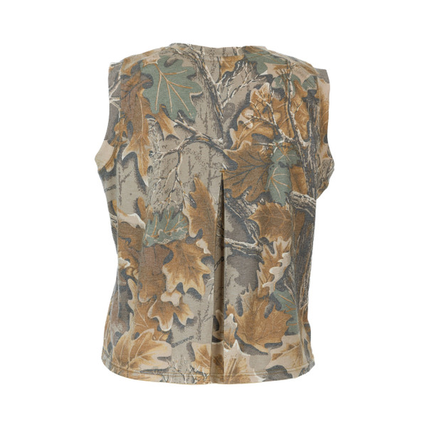 Ridge and Vale Women's Vintage Faded Camo Muscle Tank in Realtree Advantage Classic