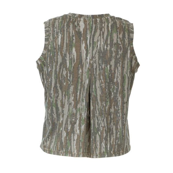 Ridge and Vale Women's Vintage Faded Camo Muscle Tank in Realtree Original