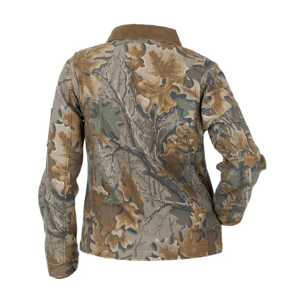 Ridge and Vale Women's Vintage Camo Carpenter Jacket in Realtree Advantage Classic