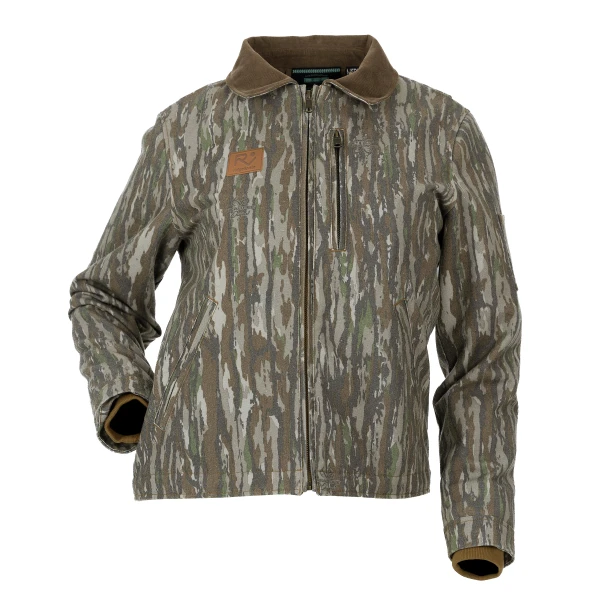 Ridge and Vale Women's Vintage Camo Carpenter Jacket in Realtree Original