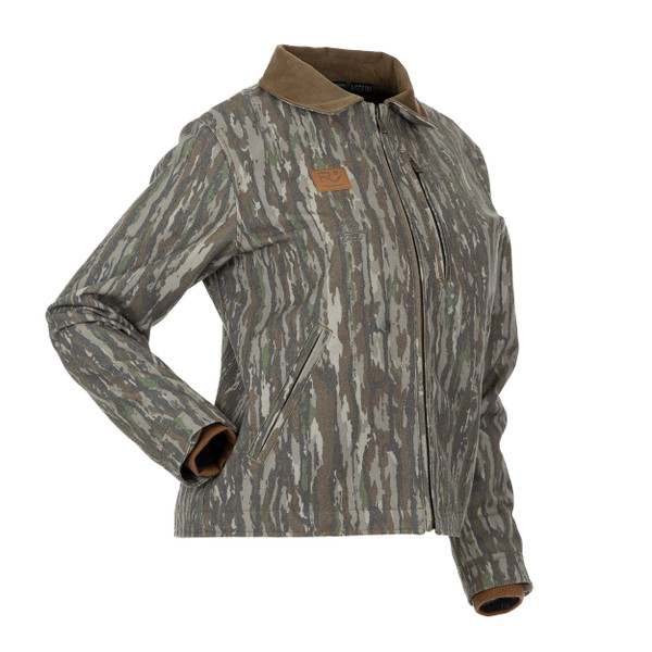 Ridge and Vale Women's Vintage Camo Carpenter Jacket in Realtree Original