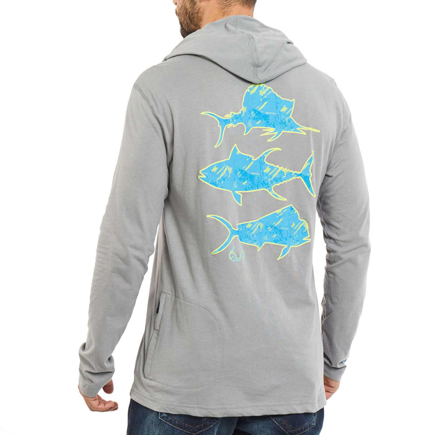 Realtree Shirts | Realtree Men’s Long Sleeve Hooded Fishing Shirt | Color: Blue | Size: M | Kgschuch's Closet