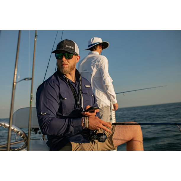 Fishing in the summer heat just got a lot cooler with our Realtree WAV3,  UPF 30+, moisture wicking antimicrobial long sleeve performance shirt.  The