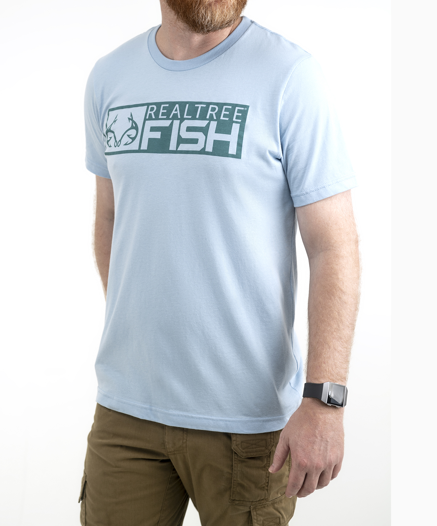 Realtree Men's Fish Short Sleeve Logo Shirt