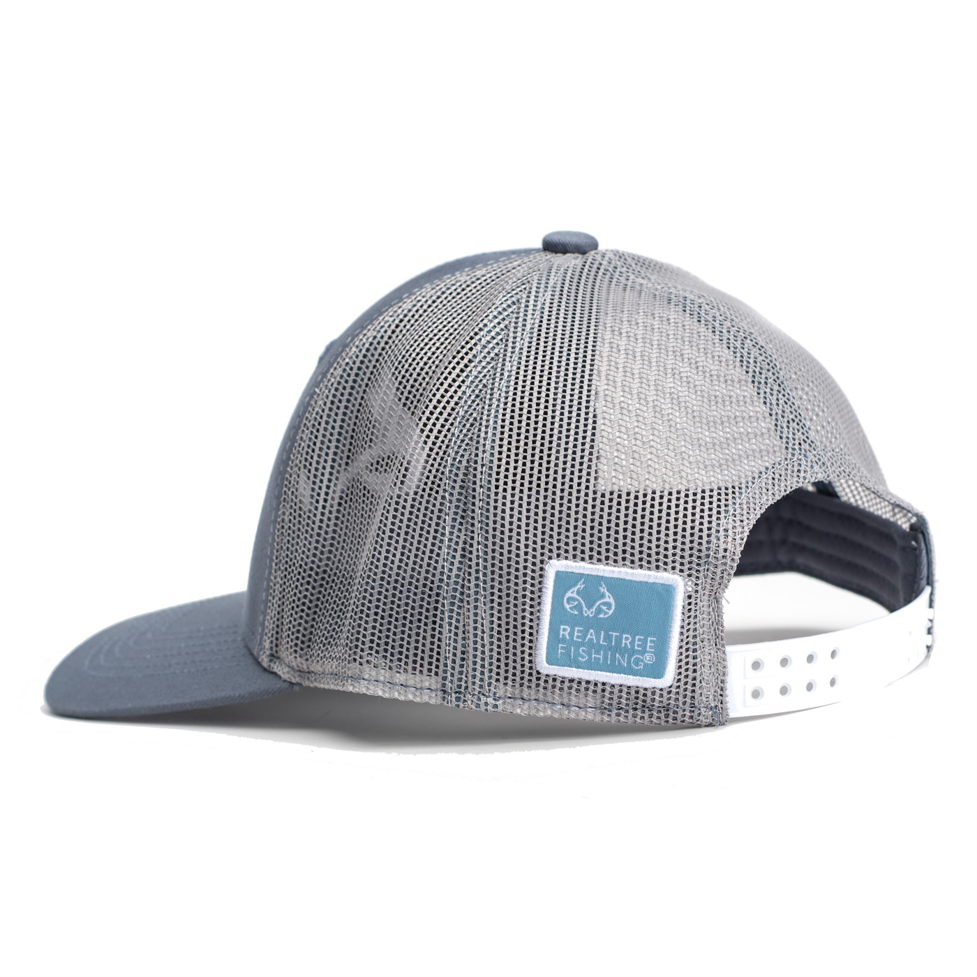Realtree Structured Baseball Style Hat, Fishing WAV3 BlackWhite, SmallMedium