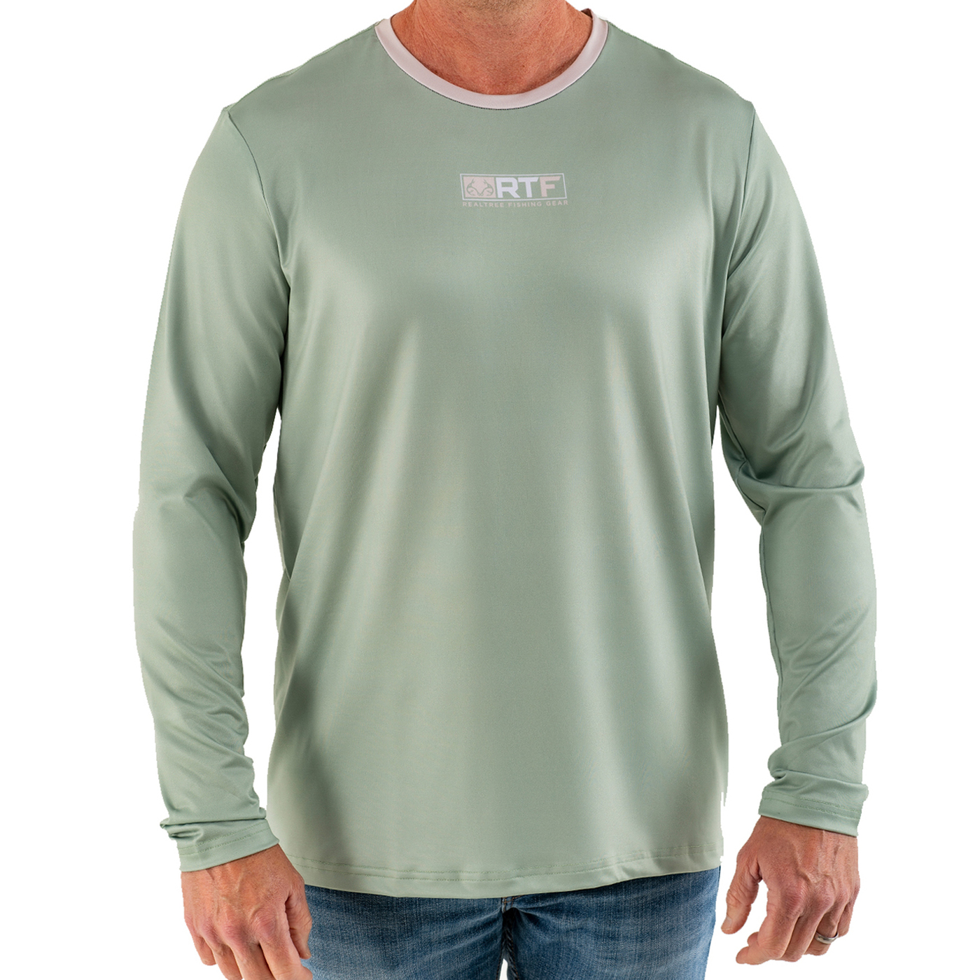 Men's RTF Green Long Sleeve Performance Shirt, Size: Small