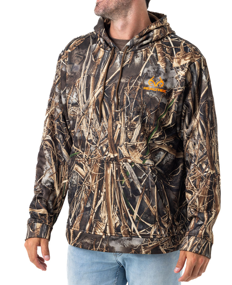 Realtree Men's Performance Hoodie | Max-7, Size: 2XL, Green