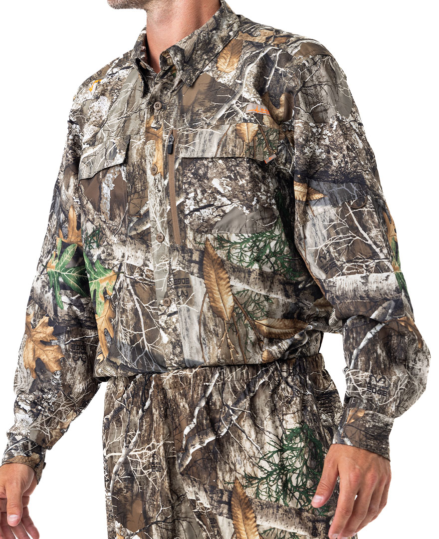 Realtree Men's Camo Long Sleeve Guide Shirt