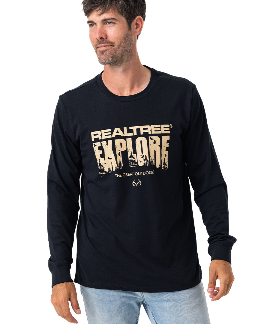 Realtree Men's Explore Outdoors Long Sleeve Shirt, Size: Large