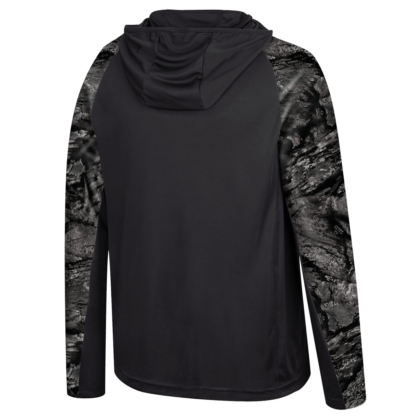Realtree Men's Fishing Camo Aspect Black Long Sleeve UPF 50+ Sun Protection  Shirt