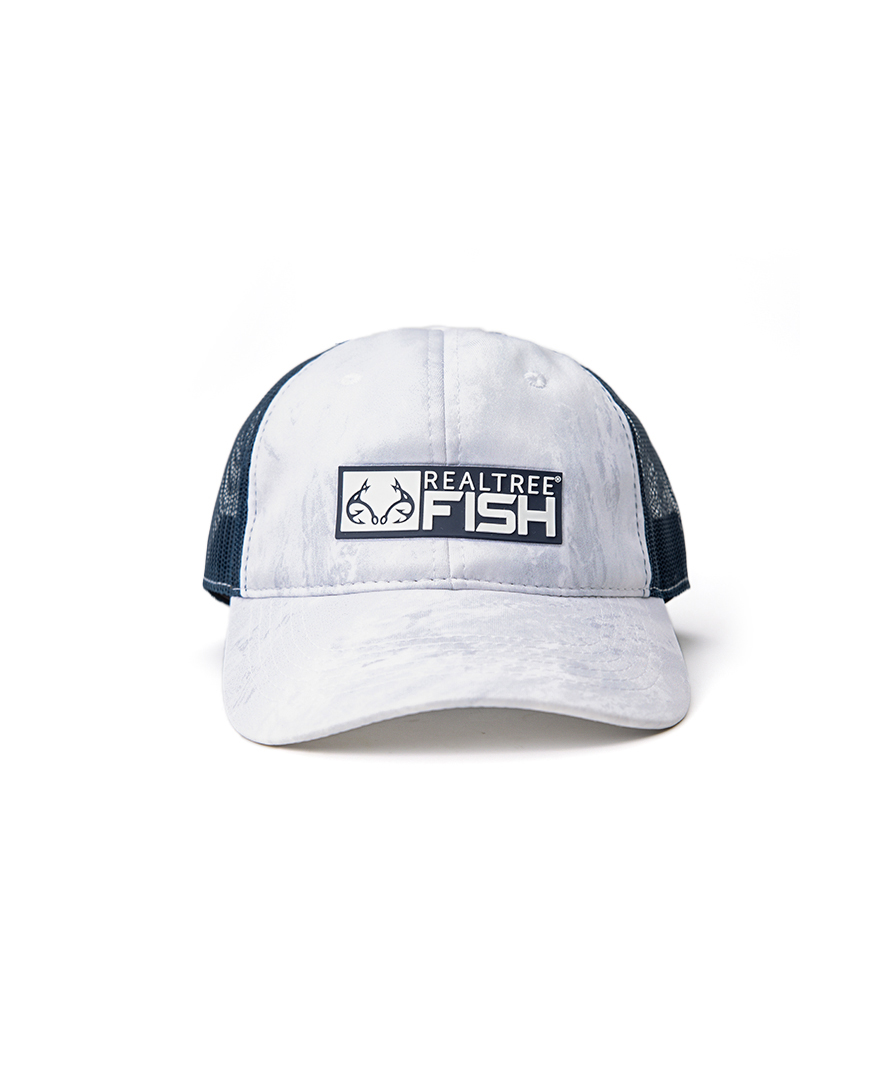 Realtree Fishing Mesh Back White Hat