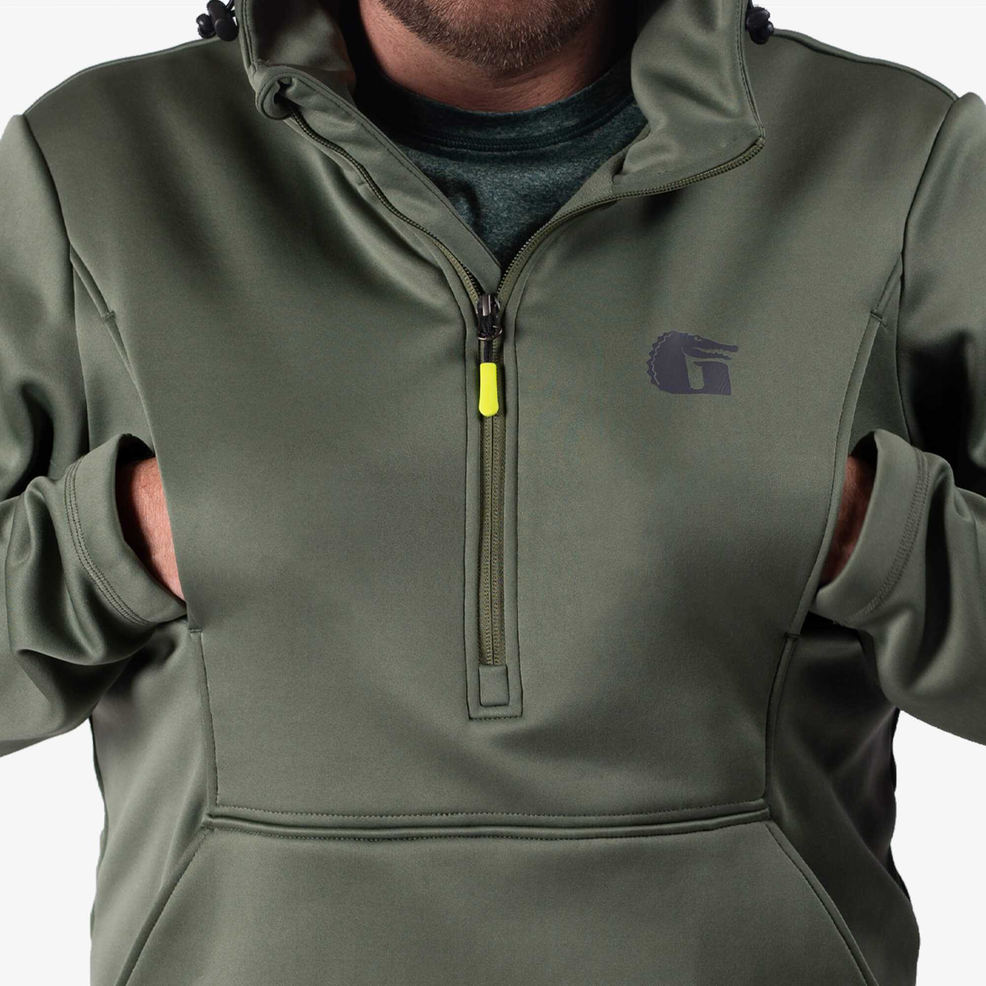 Gator Waders - Catahoula 1/2 Zip Hoodie | Mens - Realtree MAX-7