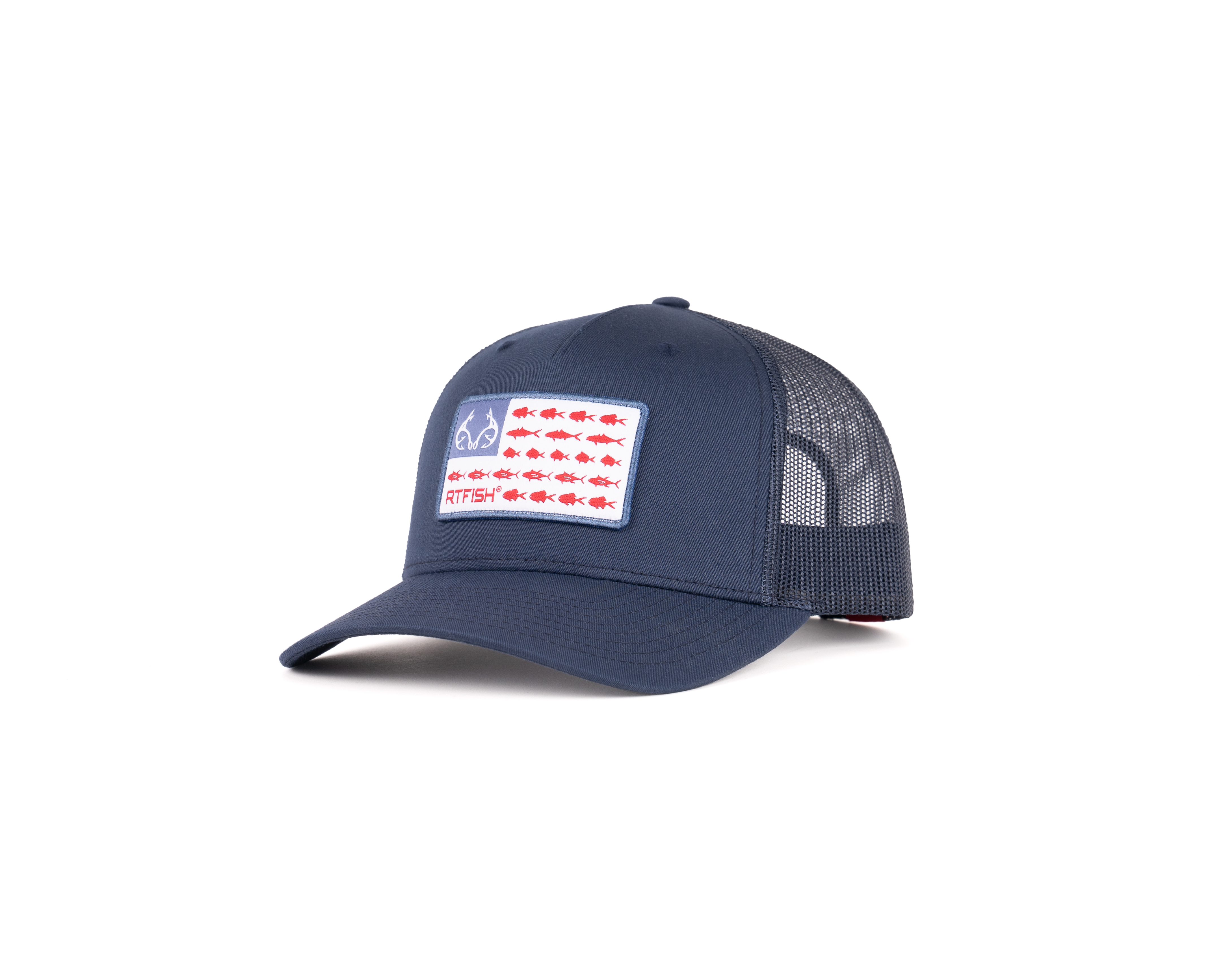 Shop Richardson Fishing Flag Patch Blue Hat at