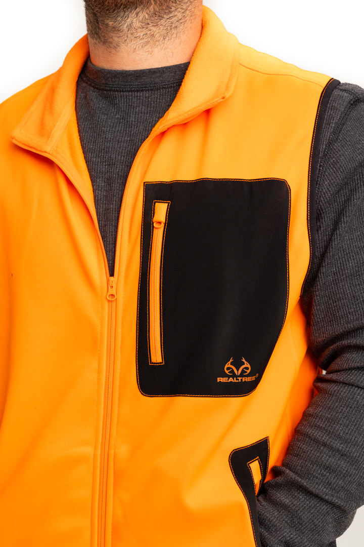 Shop Realtree Men's Blaze Orange Fleece Vest