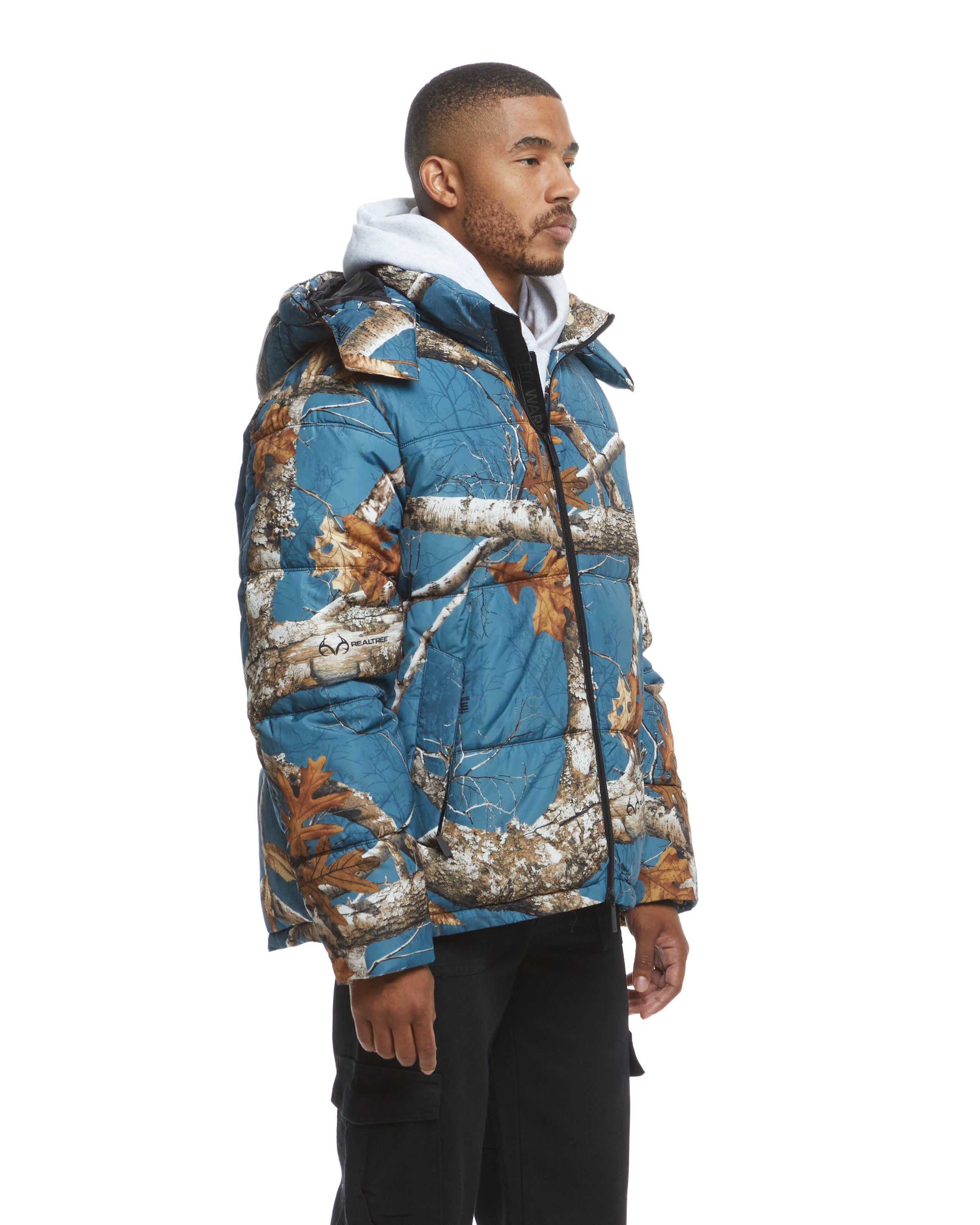 Puffer sales jacket camo