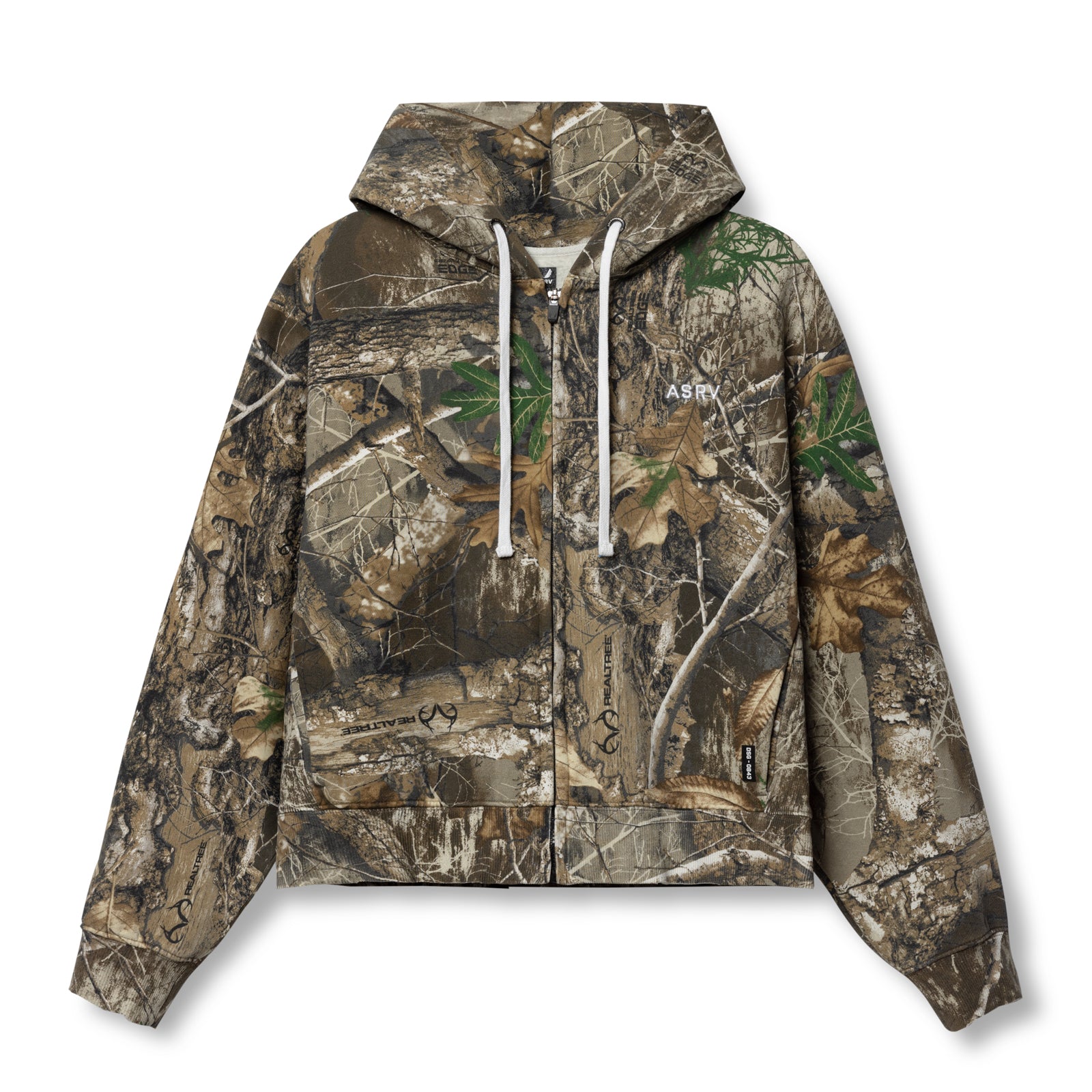 ASRV 843 Tech Essential Distressed Full Zip Unisex Realtree Hoodie EDGE