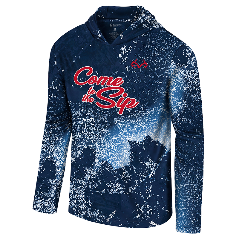 Realtree Ole Miss Unisex Come To the SIP Hooded Shirt XTREME Colors