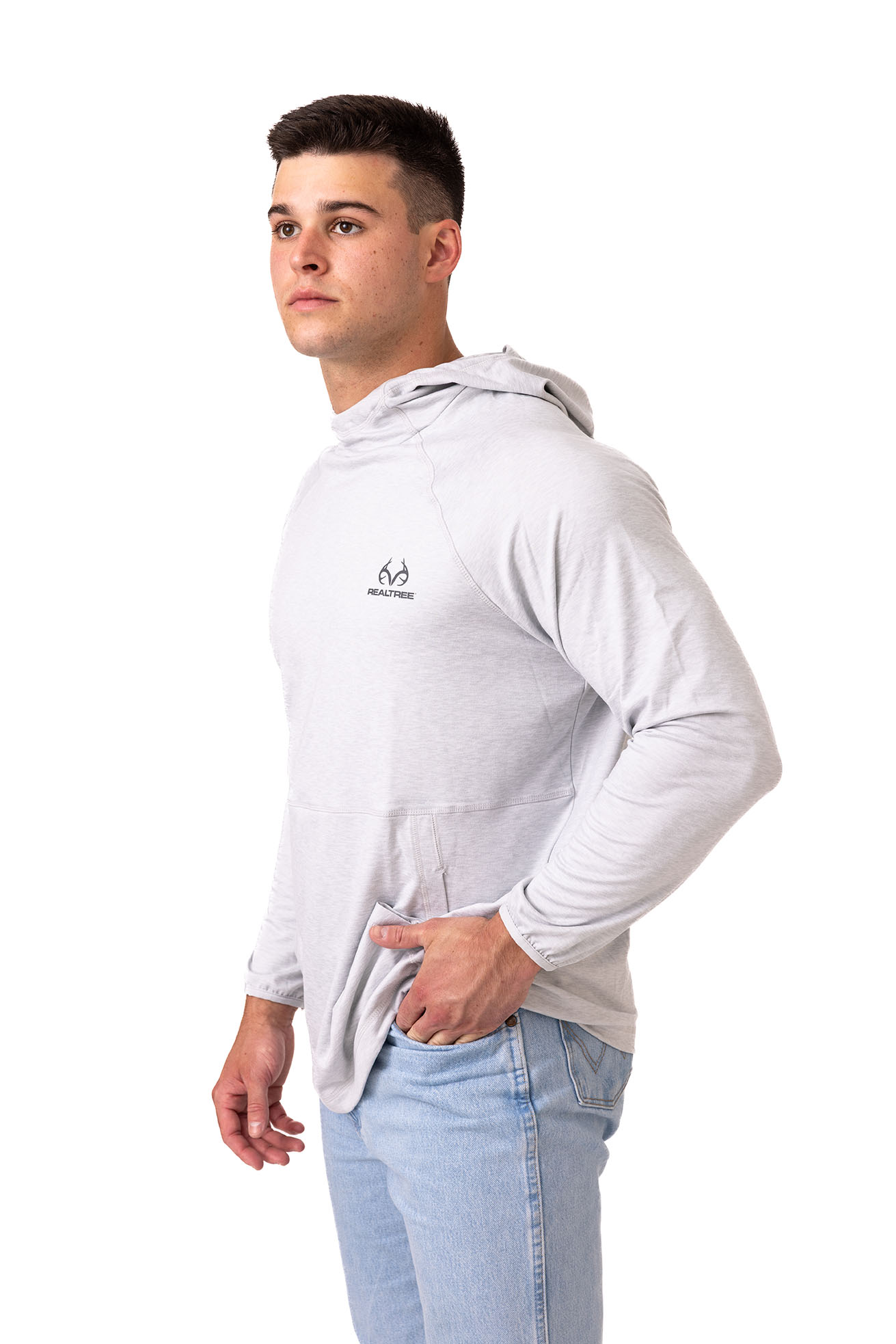 Shop Habit Men's Gray Realtree Trail Hoodie at Realtree.com