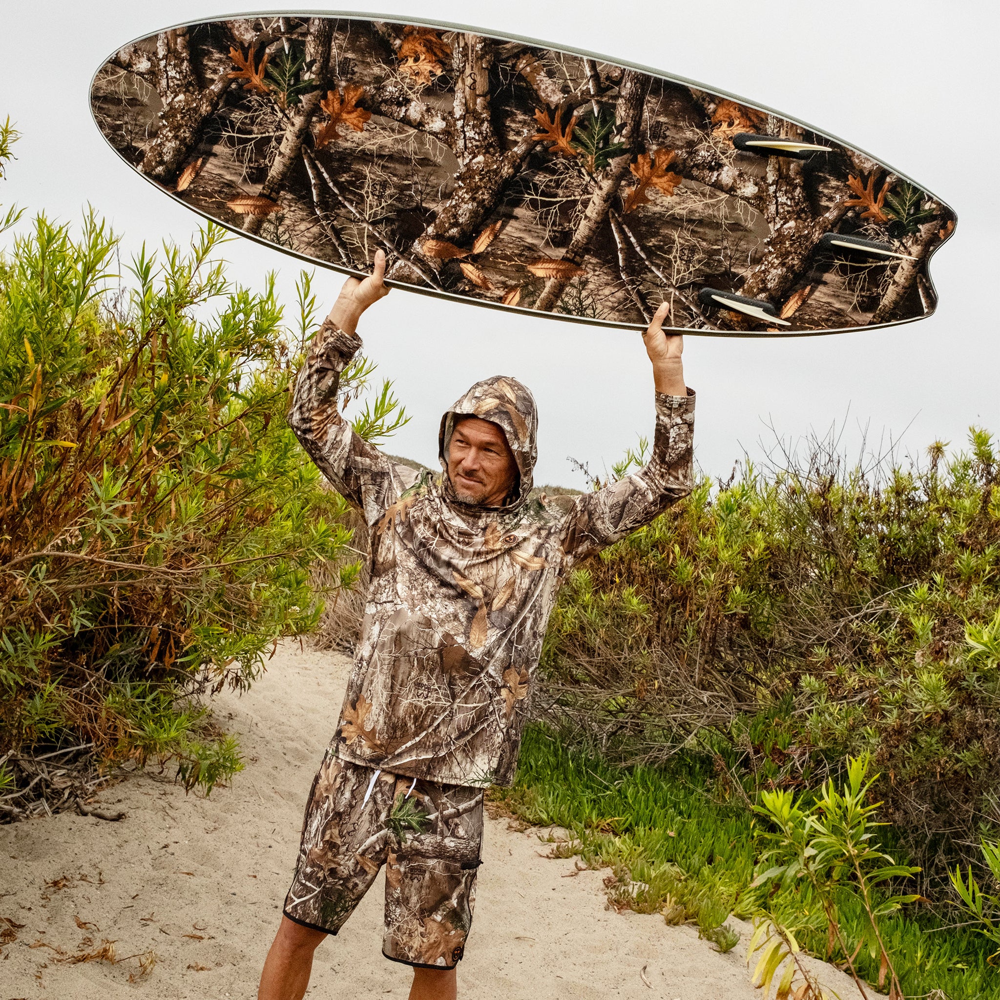 Catch Surf Odysea Skipper - Thruster Camo Surfboard | Realtree EDGE
