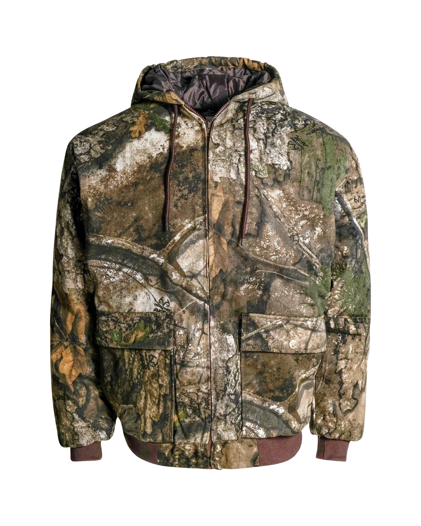 Kings Camo Men's Insulated Hooded Bomber Hunting Jacket Realtree