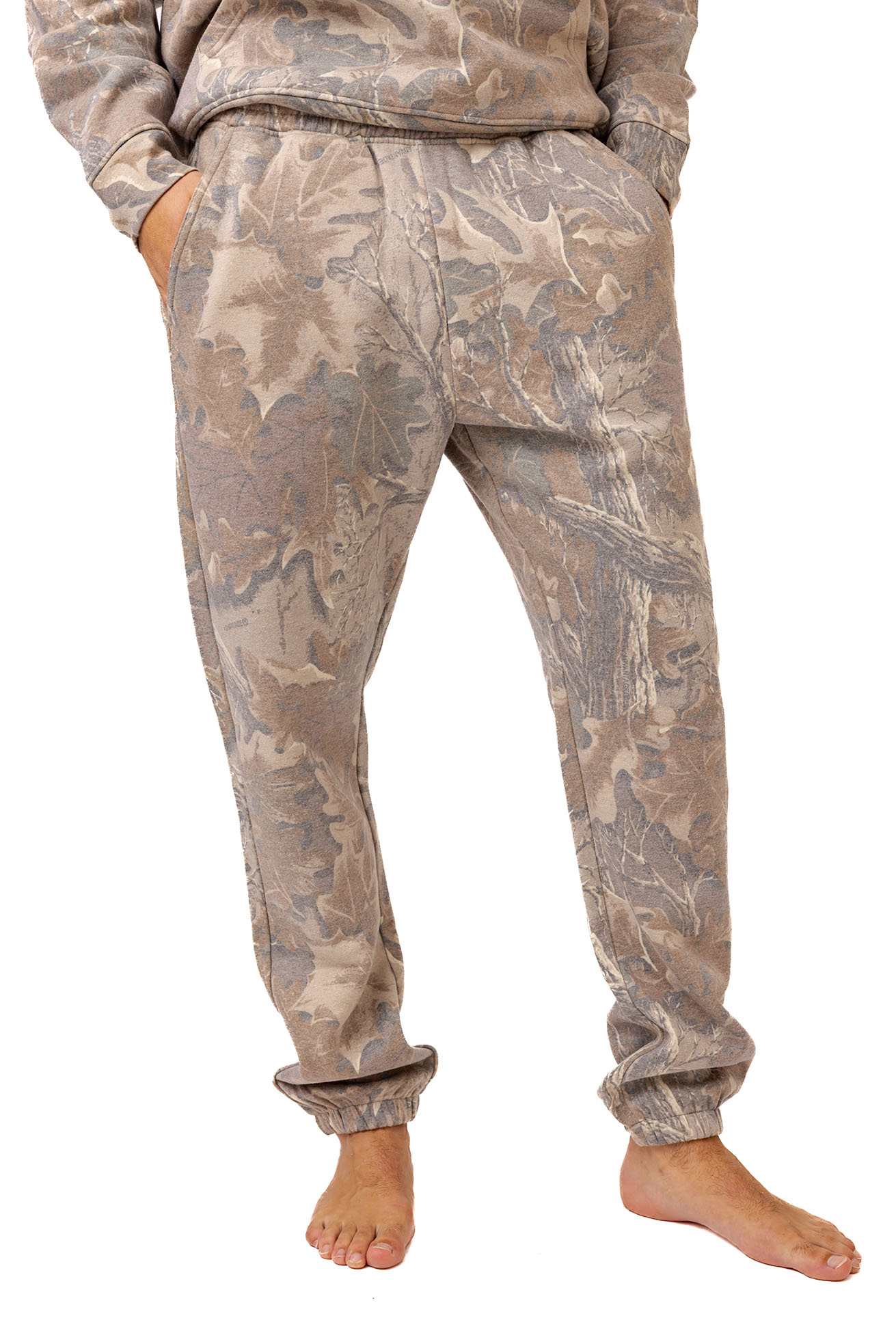 Men's Faded Poly Cotton Camo Sweatpants | Realtree Advantage Classic