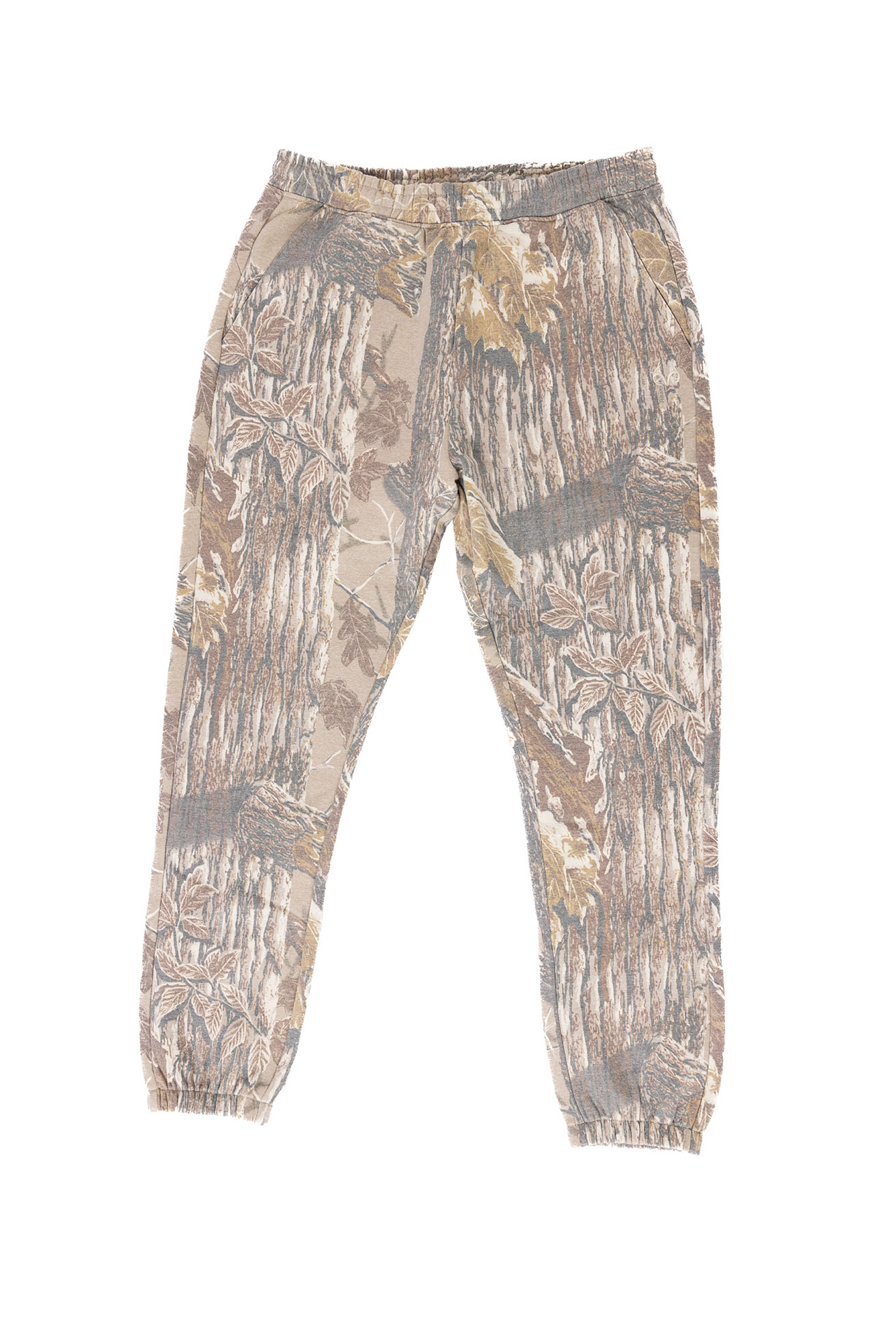 Men's Faded Poly Cotton Camo Sweatpants | Realtree Xtra Grey