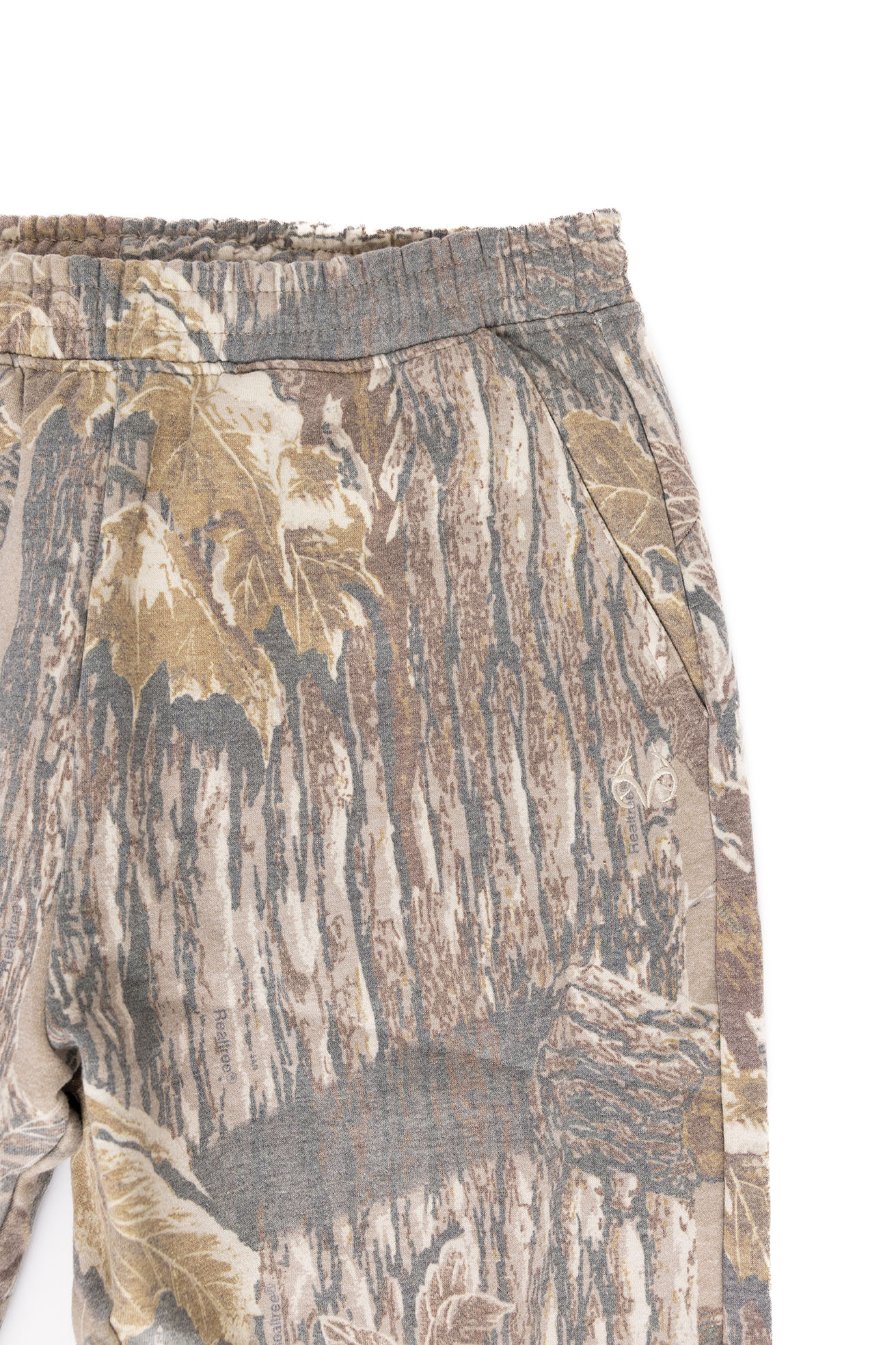 Men's Faded Poly Cotton Camo Sweatpants | Realtree Xtra Grey