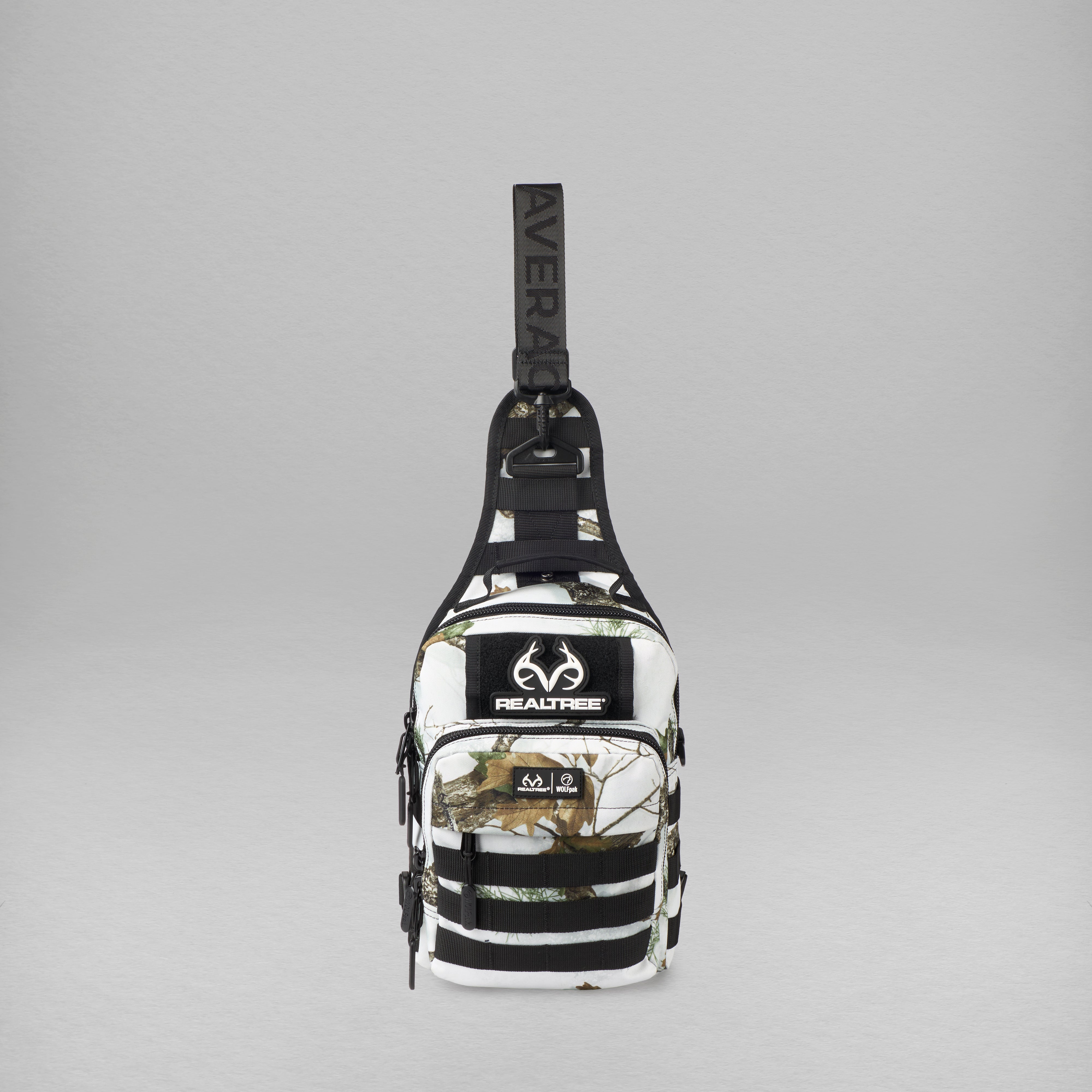 WOLFpak 9L Tactical Camo Sling Bag | Realtree APX Snow - Realtree Camo