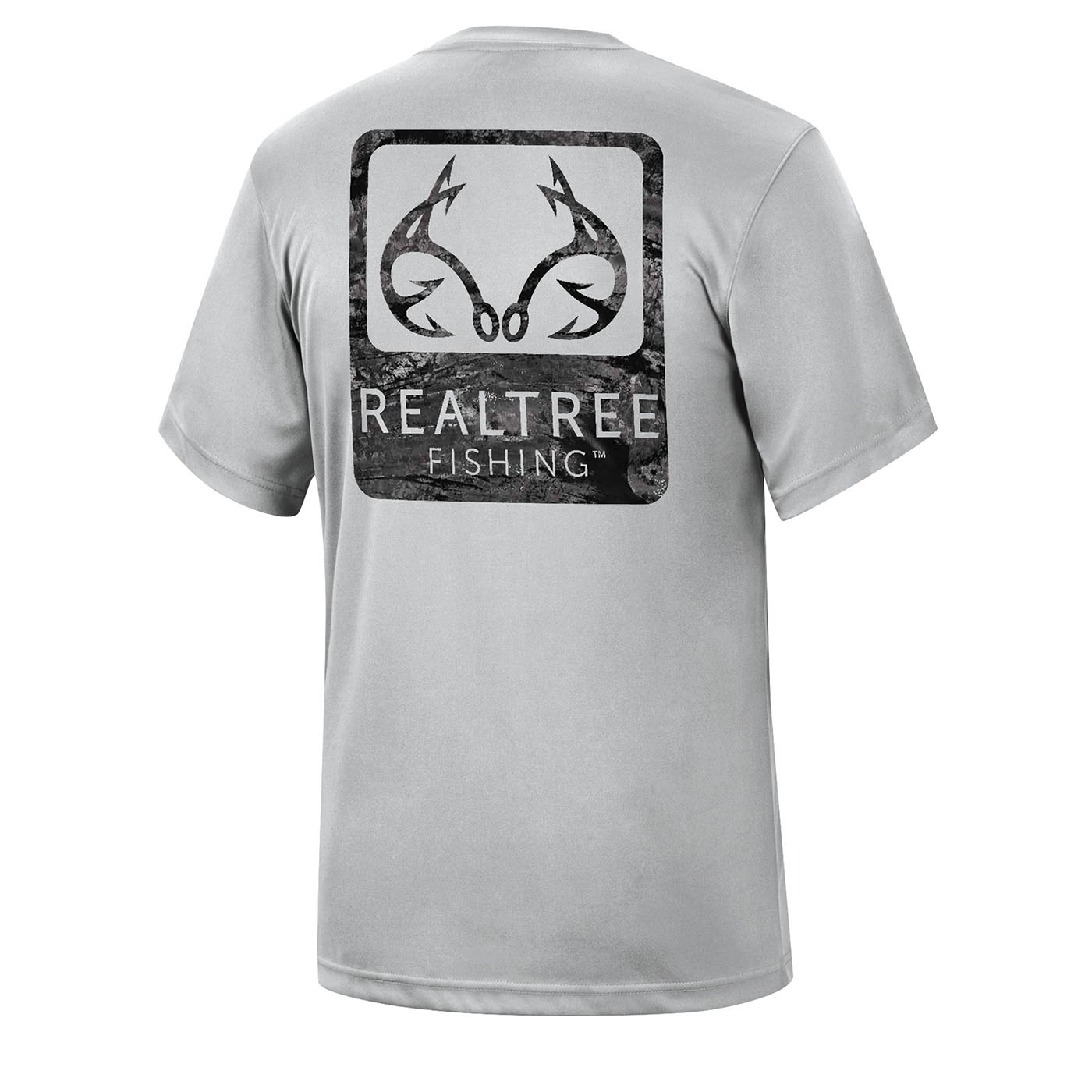 Realtree Black Mens Short Sleeve Fishing Guide Shirt- M 