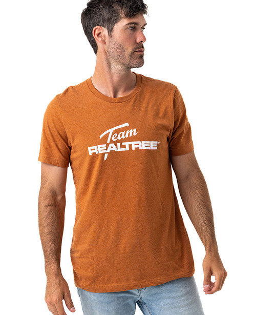 Team Realtree T Shirt Men's XL Gray Camo Logo Cotton Blend Hunting Outdoors