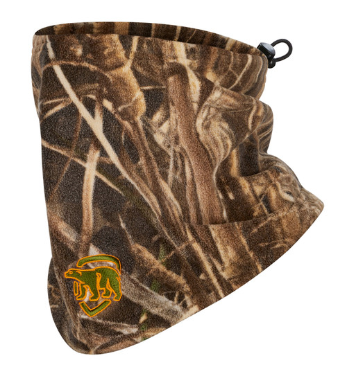 The Fishing Tree Camo Neck Gaiter with BREATHING HOLES, Spandex Poly Gaiter  Neck Warmer for Men and Women, Adjustable Toggle Keeps Gaiter Up,  Camouflage Neck Gaiter Women and Men (Green Brown Camo)