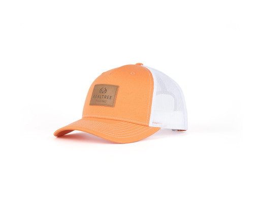 Richardson Realtree Fishing Leather Patch Orange Hat