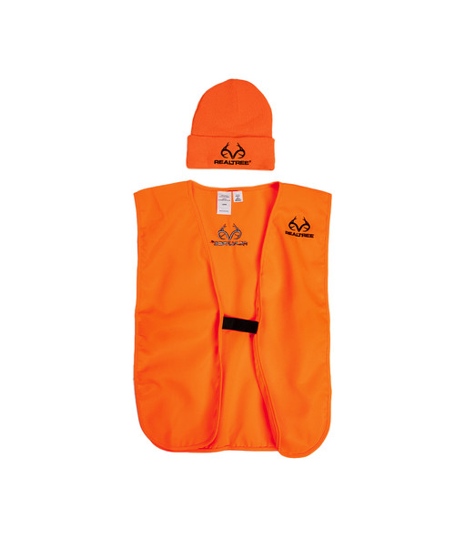 Orange Hunting Hat Outdoor Cap Vest And Cap Combo Blaze Orange