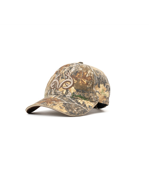 Realtree Fishing Camo COV3 Mesh Back Blue Hat  Unconstructed Cap for Men  and Women 