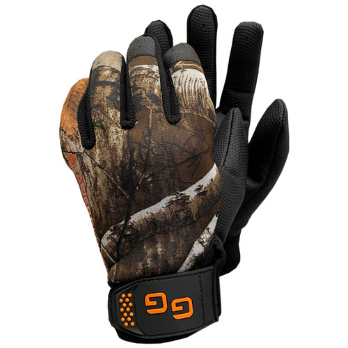 Cabela's Kids' Camoskinz II Unlined Gripper-Dot Gloves - Realtree Xtra  'Camouflage' (MEDIUM)