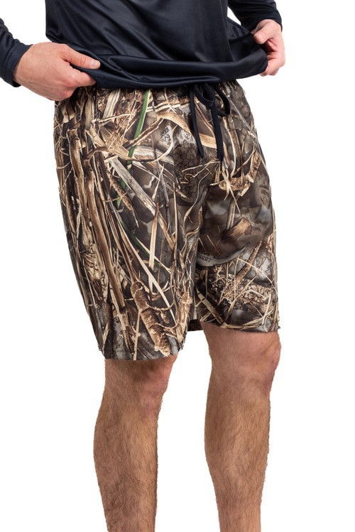NWT Realtree Men's Aspect Comfort Flex Waist Blue Hybrid Fishing Shorts XL